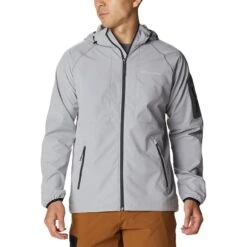 Columbia Men's Tall Heights™ Hooded Softshell Jacket Columbia Grey