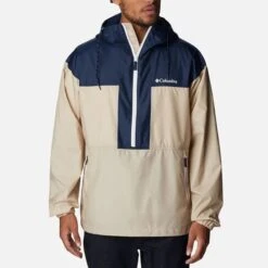 Columbia Men's Flash Challenger™ Windbreaker Ancient Fossil / Collegiate Navy