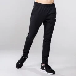 Men's Zack Fleece Skinny Tracksuit Bottoms Black -Canter Sport Clothing Shop 4t5a0784