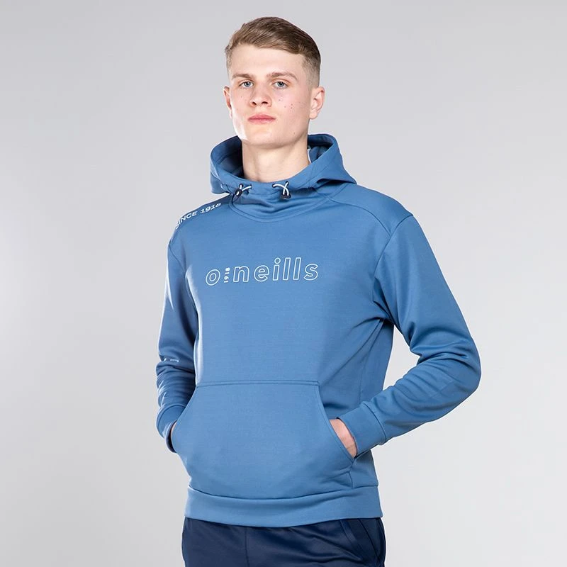 Men's Zack Fleece Pullover Hoodie Blue / Marine / Silver 1 Men's Zack Fleece Pullover Hoodie Blue / Marine / Silver