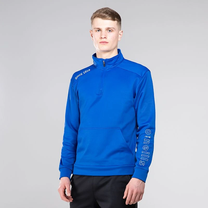 Men's Zack Half Zip Top Royal / Silver 1 Men's Zack Half Zip Top Royal / Silver