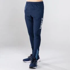 Men's Zack Brushed Skinny Tracksuit Bottoms Marine / Blue / Silver