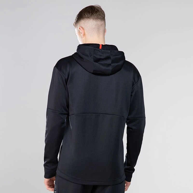 Men's Cody Hybrid Pullover Hoodie Black / Red / Grey 2 Men's Cody Hybrid Pullover Hoodie Black / Red / Grey - Image 2