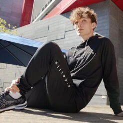 Men's Nathan Regular Technical Fleece Skinny Bottoms Black / Silver -Canter Sport Clothing Shop 4t5a1232