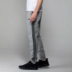 Men's Trigger Fleece Skinny Tracksuit Bottoms Grey
