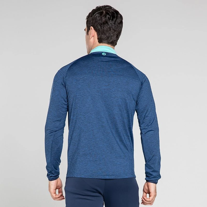 Men's Defender Brushed Half Zip Top Marine / Green / Marine 2 Men's Defender Brushed Half Zip Top Marine / Green / Marine - Image 2