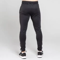 Men's Cody Brushed Skinny Tracksuit Bottoms Black / Red / Grey -Canter Sport Clothing Shop 4t5a3543