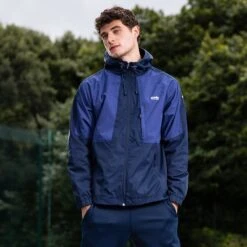 Men's Rio Hooded Rain Jacket Marine / Royal