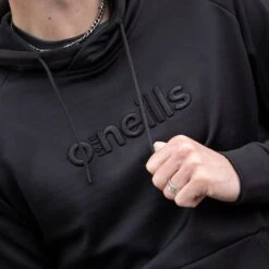 Men's Niall Overhead Fleece Hoodie Black -Canter Sport Clothing Shop 4t5a8441