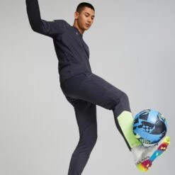 Puma Men's Individual 1/4 Zip Top Paris Night / Fizzy -Canter Sport Clothing Shop 658039 47 mod03