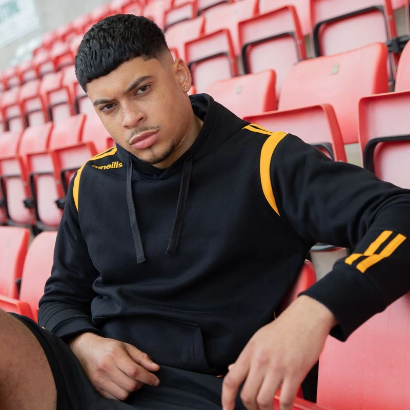 Men's Loxton Hooded Top Black / Amber 1 Men's Loxton Hooded Top Black / Amber