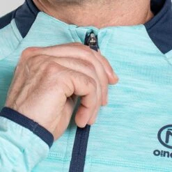 Men's Defender Brushed Half Zip Top Green / Marine / Green -Canter Sport Clothing Shop am3a0038