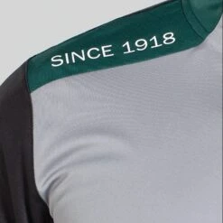 Men's Zack Half Zip Midlayer Top Grey / Black / Green -Canter Sport Clothing Shop am3a0135 1