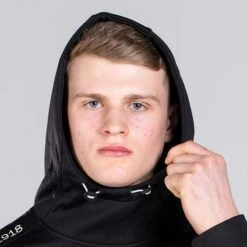 Men's Zack Fleece Pullover Hoodie Black / Dark Grey / Silver -Canter Sport Clothing Shop am3a0275