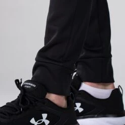 Men's Zack Fleece Skinny Tracksuit Bottoms Black -Canter Sport Clothing Shop am3a0280