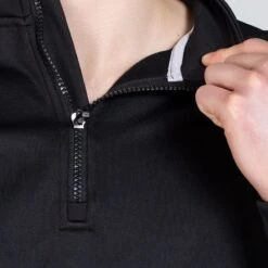 Men's Zack Half Zip Top Black / Silver -Canter Sport Clothing Shop am3a0304