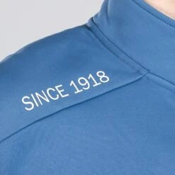 Men's Zack Technical Fleece Half Zip Top Blue / Silver -Canter Sport Clothing Shop am3a0307