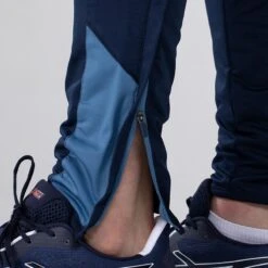 Men's Zack Brushed Skinny Tracksuit Bottoms Marine / Blue / Silver -Canter Sport Clothing Shop am3a0341