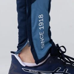 Men's Zack Brushed Skinny Tracksuit Bottoms Marine / Blue / Silver -Canter Sport Clothing Shop am3a0344