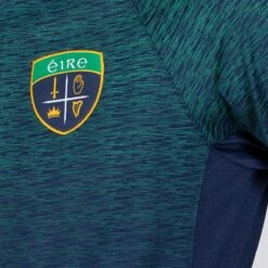 Men's Ohio Éire Brushed Half Zip Top Marine / Green / Amber -Canter Sport Clothing Shop am3a0394