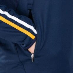 Men's Ohio Éire Brushed Half Zip Top Marine / Green / Amber -Canter Sport Clothing Shop am3a0398