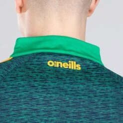 Men's Ohio Éire Brushed Half Zip Top Marine / Green / Amber -Canter Sport Clothing Shop am3a0399