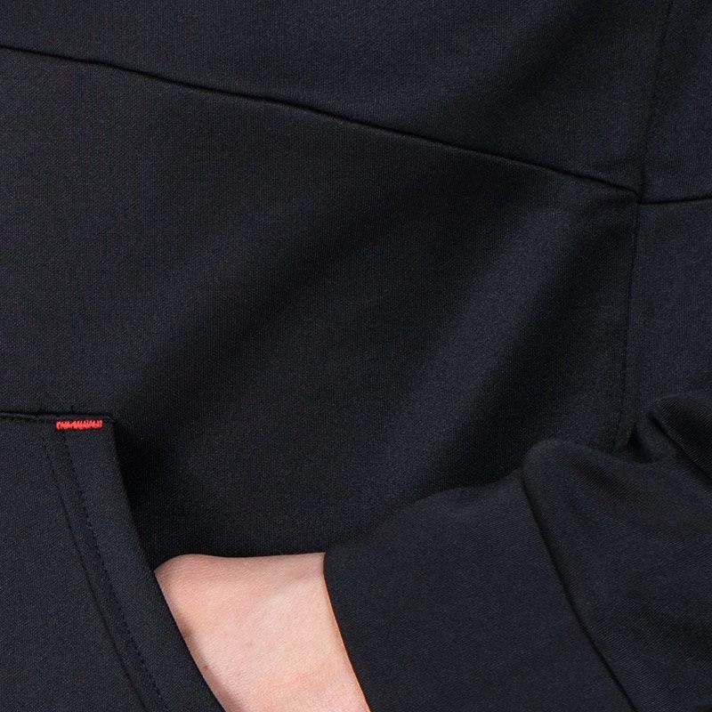 Men's Cody Hybrid Pullover Hoodie Black / Red / Grey 5 Men's Cody Hybrid Pullover Hoodie Black / Red / Grey - Image 5