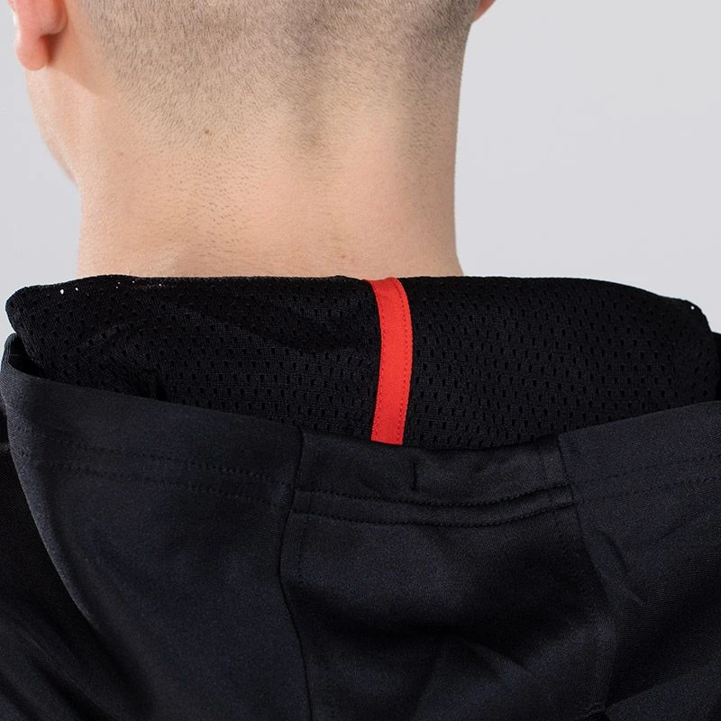 Men's Cody Hybrid Pullover Hoodie Black / Red / Grey 6 Men's Cody Hybrid Pullover Hoodie Black / Red / Grey - Image 6