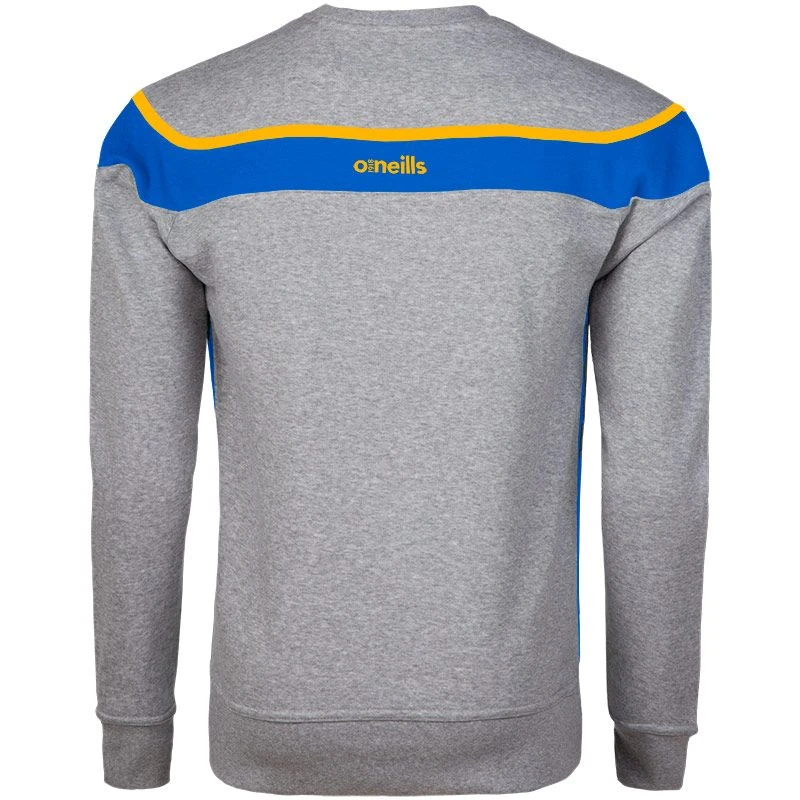 Men's Auckland Fleece Crew Neck Sweatshirt Grey / Royal / Amber 2 Men's Auckland Fleece Crew Neck Sweatshirt Grey / Royal / Amber - Image 2