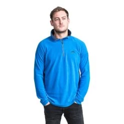 Trespass Men's Half Zip Microfleece Blackford Bright Blue