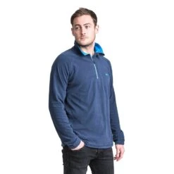 Trespass Men's Half Zip Microfleece Blackford Navy -Canter Sport Clothing Shop blackford maflmfn10001 na1 m15
