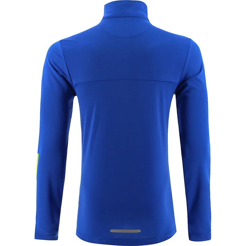 Men's Cathal Half Zip Midlayer Top Royal / Yellow 2 Men's Cathal Half Zip Midlayer Top Royal / Yellow - Image 2