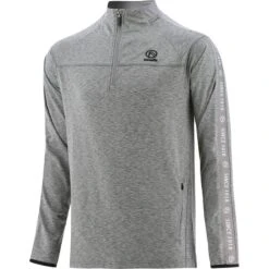 Men's Defender Brushed Half Zip Top Grey / Black