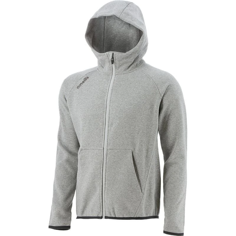Men's Henry Fleece Full Zip Hoodie Grey 1 Men's Henry Fleece Full Zip Hoodie Grey