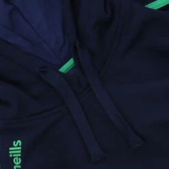 Men's Loxton Hooded Top Marine / Green -Canter Sport Clothing Shop loxton 011 flc hoodie 2s mar emer 8