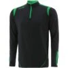 Men's Loxton Brushed Half Zip Top Black / Green