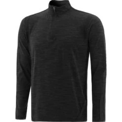 Men's Loxton Brushed Half Zip Top Mel Black