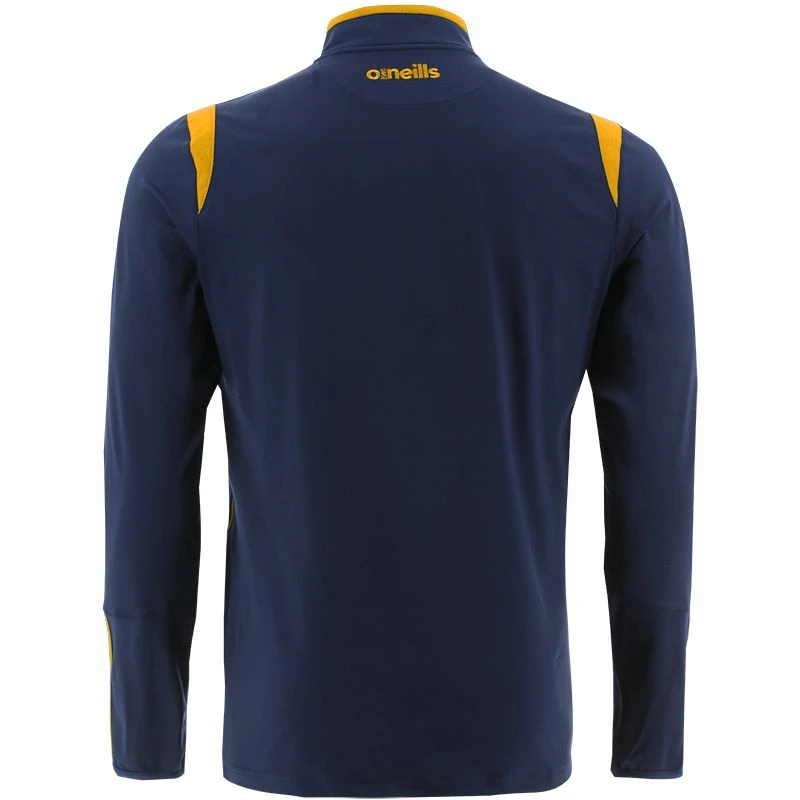 Men's Loxton Brushed Half Zip Top Marine / Amber 2 Men's Loxton Brushed Half Zip Top Marine / Amber - Image 2