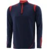 Men's Loxton Brushed Half Zip Top Marine / Red