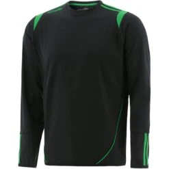 Men's Loxton Brushed Crew Neck Top Black / Green