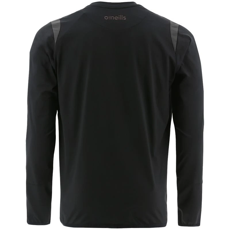 Men's Loxton Brushed Crew Neck Top Black / Grey 2 Men's Loxton Brushed Crew Neck Top Black / Grey - Image 2
