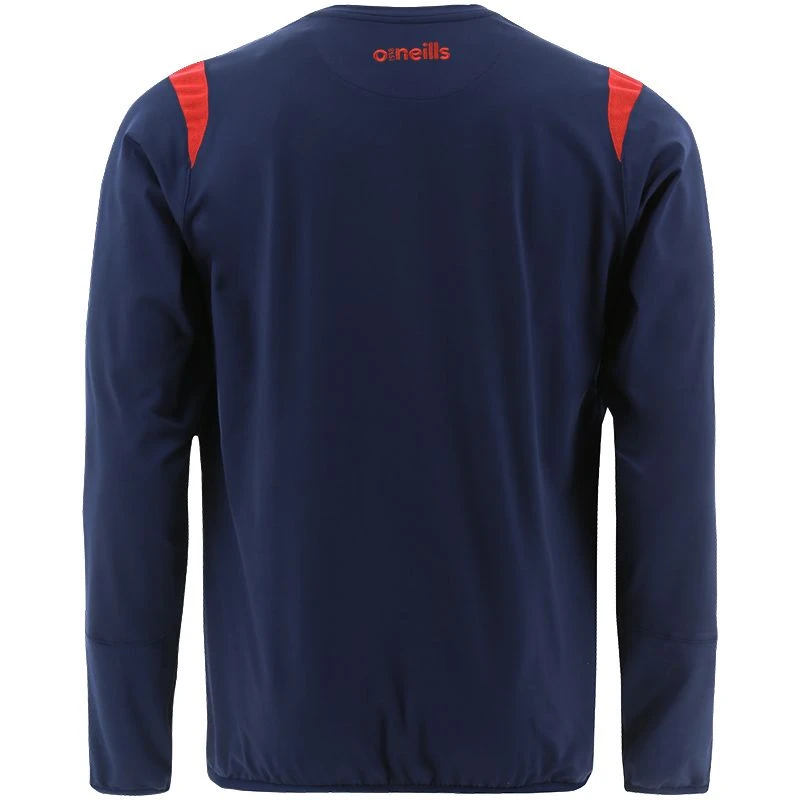 Men's Loxton Brushed Crew Neck Top Marine / Red 2 Men's Loxton Brushed Crew Neck Top Marine / Red - Image 2