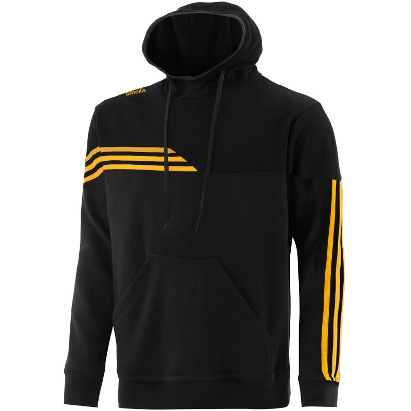 Men's Nevis Fleece Overhead Hoodie Black / Amber 1 Men's Nevis Fleece Overhead Hoodie Black / Amber