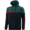 Men's Nevis Fleece Overhead Hoodie Marine / Bottle / Red
