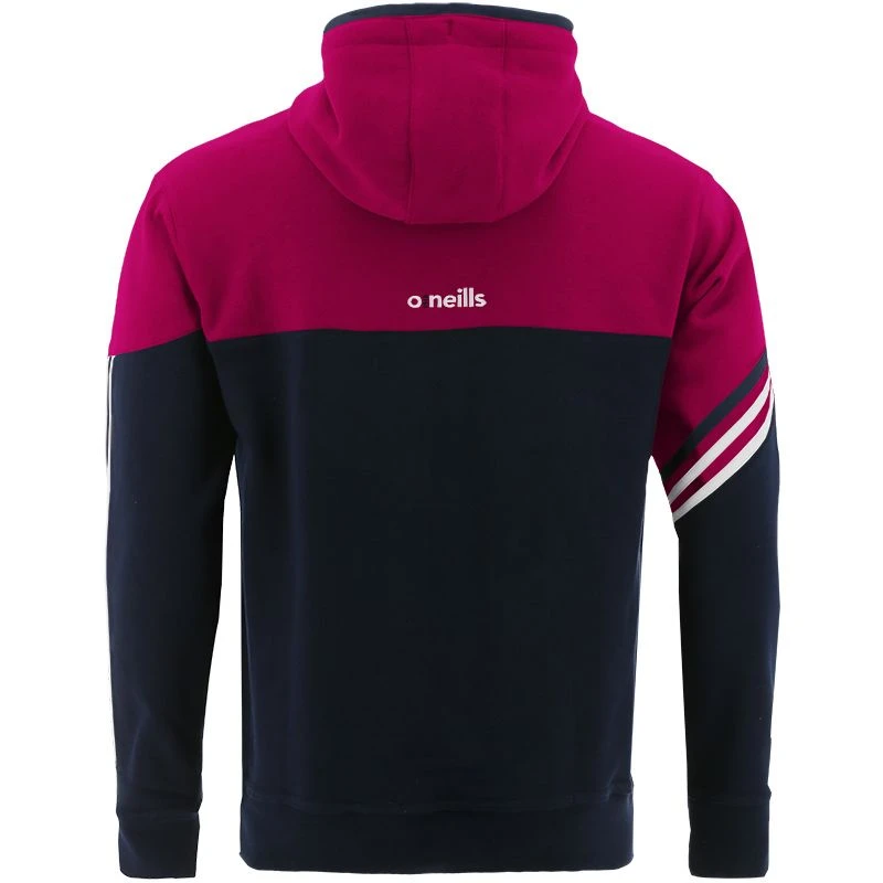 Men's Nevis Fleece Overhead Hoodie Marine / Maroon / White 2 Men's Nevis Fleece Overhead Hoodie Marine / Maroon / White - Image 2