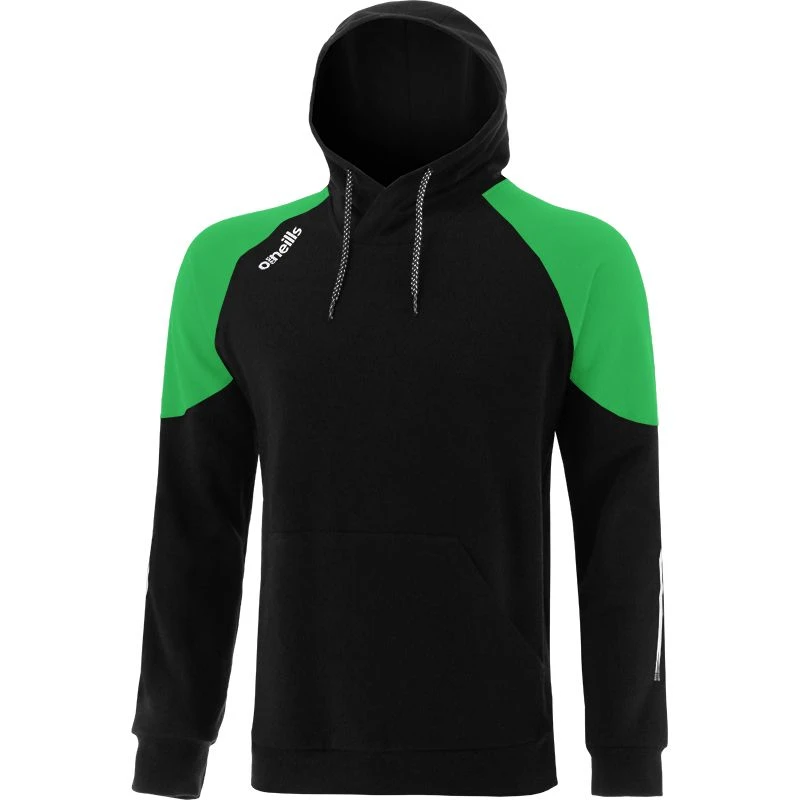 Men's Oslo Fleece Pullover Hoodie Black / Green / White 1 Men's Oslo Fleece Pullover Hoodie Black / Green / White