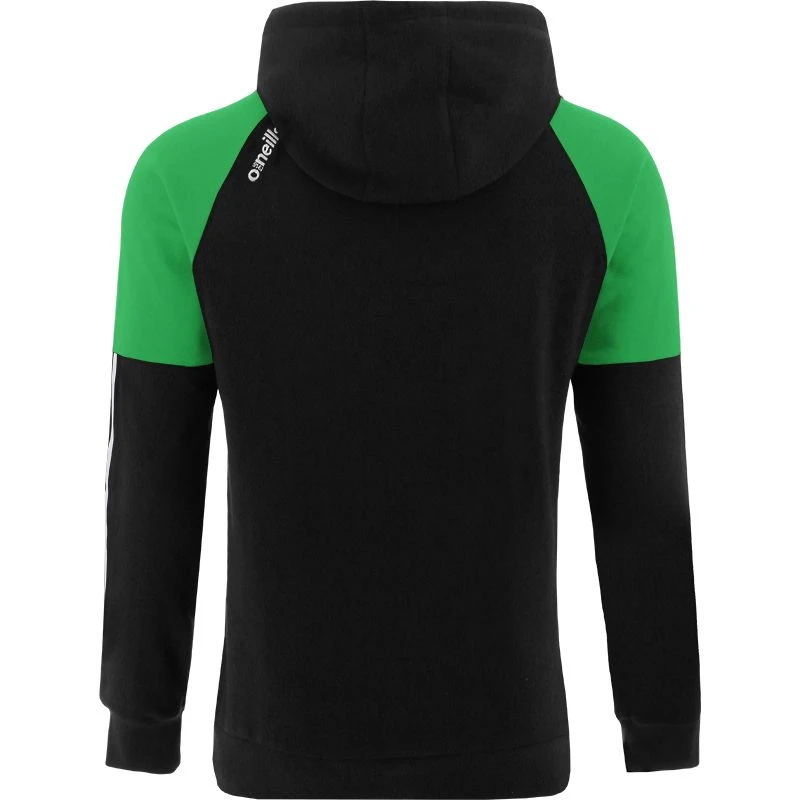 Men's Oslo Fleece Pullover Hoodie Black / Green / White 2 Men's Oslo Fleece Pullover Hoodie Black / Green / White - Image 2