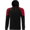 Men's Oslo Fleece Pullover Hoodie Black / Maroon / Amber