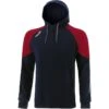 Men's Oslo Fleece Pullover Hoodie Marine / Maroon / White