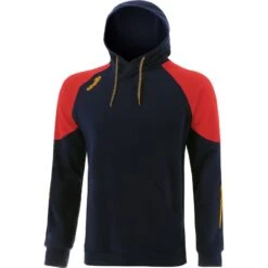 Men's Oslo Fleece Pullover Hoodie Marine / Red / Amber